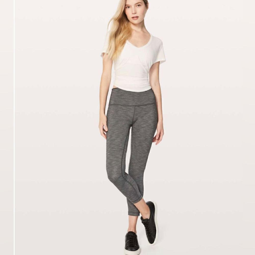 Lululemon Wunder Under Hi-Rise 7/8 Tight *Full-On Luxtreme 25" Heathered Black